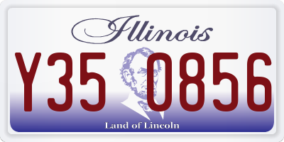IL license plate Y350856