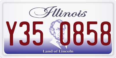 IL license plate Y350858