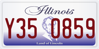 IL license plate Y350859