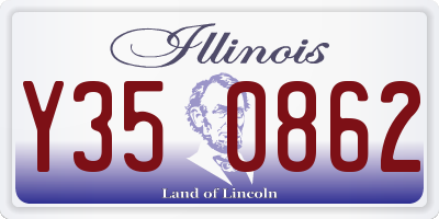 IL license plate Y350862
