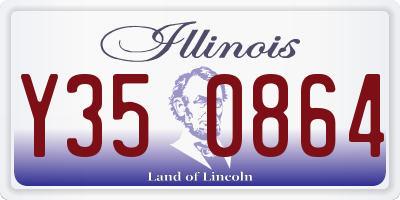 IL license plate Y350864