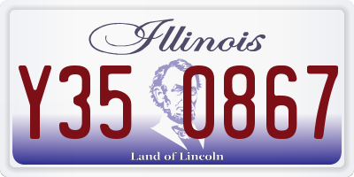 IL license plate Y350867