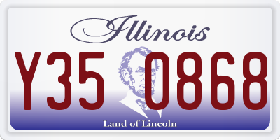 IL license plate Y350868