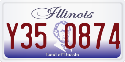 IL license plate Y350874