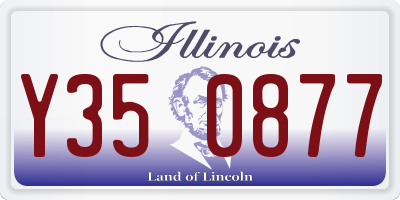 IL license plate Y350877