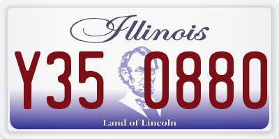IL license plate Y350880