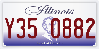 IL license plate Y350882