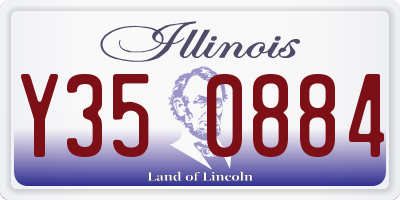 IL license plate Y350884