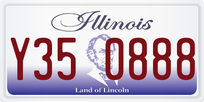 IL license plate Y350888