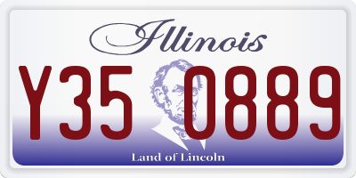 IL license plate Y350889