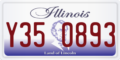 IL license plate Y350893