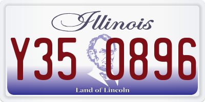 IL license plate Y350896