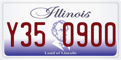 IL license plate Y350900