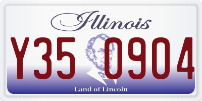IL license plate Y350904