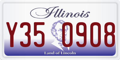 IL license plate Y350908