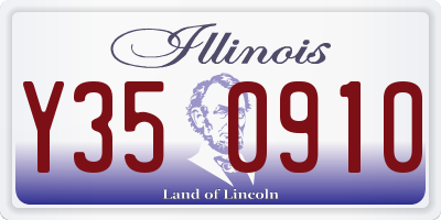 IL license plate Y350910