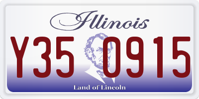 IL license plate Y350915