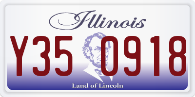 IL license plate Y350918