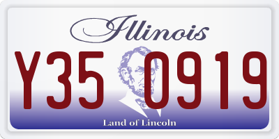 IL license plate Y350919