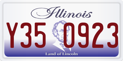 IL license plate Y350923