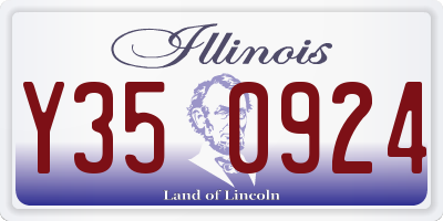 IL license plate Y350924