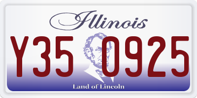 IL license plate Y350925