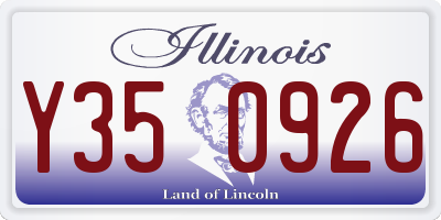 IL license plate Y350926