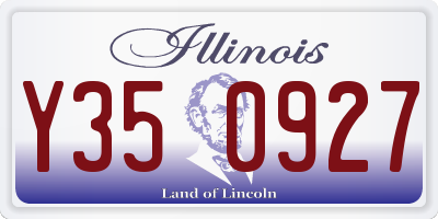 IL license plate Y350927