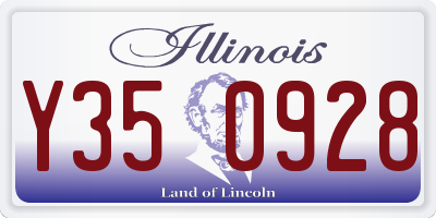 IL license plate Y350928
