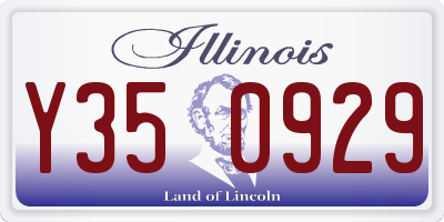 IL license plate Y350929