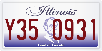IL license plate Y350931
