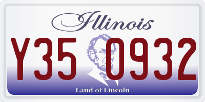IL license plate Y350932