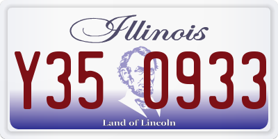 IL license plate Y350933