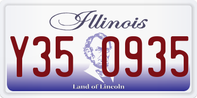 IL license plate Y350935