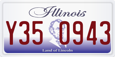 IL license plate Y350943