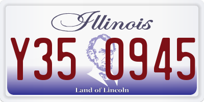 IL license plate Y350945