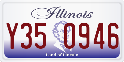 IL license plate Y350946