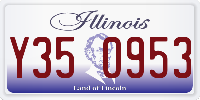 IL license plate Y350953