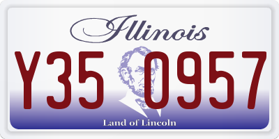 IL license plate Y350957