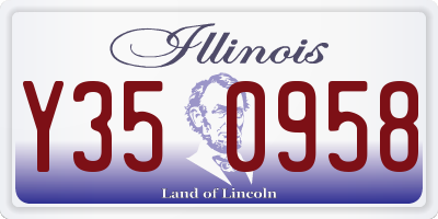 IL license plate Y350958