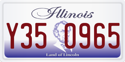 IL license plate Y350965