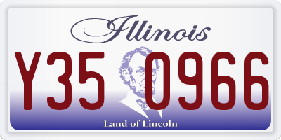 IL license plate Y350966