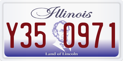 IL license plate Y350971
