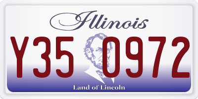 IL license plate Y350972