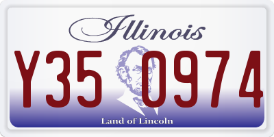 IL license plate Y350974