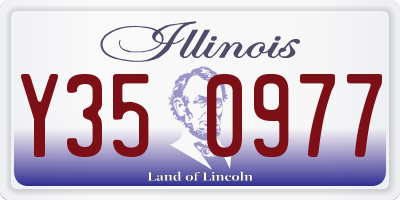 IL license plate Y350977
