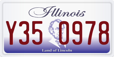 IL license plate Y350978