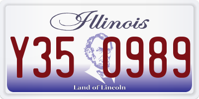 IL license plate Y350989