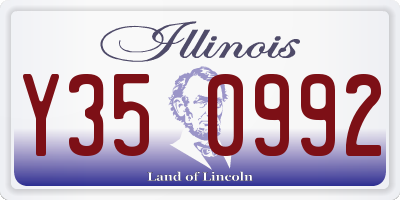 IL license plate Y350992