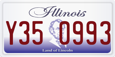 IL license plate Y350993